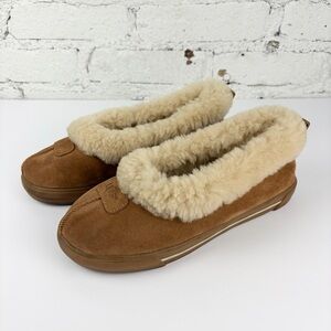 Ugg Rylan Suede Leather Shearling Lined Fur Slip On Clog Slipper 8